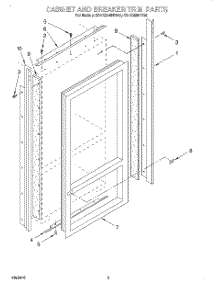 02 - Cabinet And Breaker Trim parts for Kitchenaid Refrigerator KBLS36MHW00 from AppliancePartsPros.com