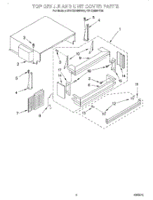 03 - Top Grille And Unit Cover parts for Kitchenaid Refrigerator KBLS36MHW00 from AppliancePartsPros.com
