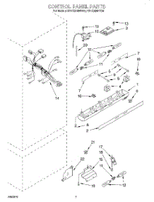 05 - Control Panel parts for Kitchenaid Refrigerator KBLS36MHW00 from AppliancePartsPros.com
