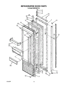 10 - Refrigerator Door, Lit / Optional parts for Kitchenaid Refrigerator KSRF36DTX10 from AppliancePartsPros.com
