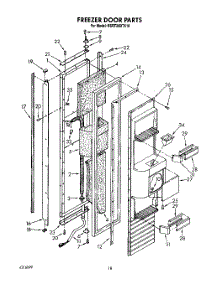 11 - Freezer Door parts for Kitchenaid Refrigerator KSRF36DTX10 from AppliancePartsPros.com