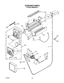 16 - Icemaker parts for Kitchenaid Refrigerator KSRF36DTX10 from AppliancePartsPros.com