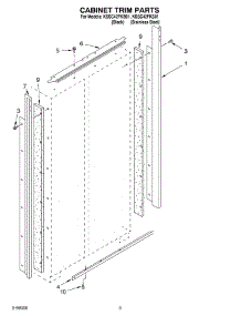 02 - Cabinet Trim parts for Kitchenaid Refrigerator KSSC42FKS01 from AppliancePartsPros.com
