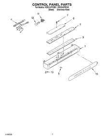 05 - Control Panel parts for Kitchenaid Refrigerator KSSC42FKS01 from AppliancePartsPros.com
