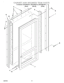 02 - Cabinet And Breaker Trim parts for Kitchenaid Refrigerator KBRC36MHB01 from AppliancePartsPros.com