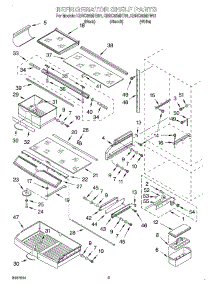 06 - Refrigerator Shelf parts for Kitchenaid Refrigerator KBRC36MHB01 from AppliancePartsPros.com
