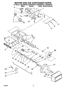 09 - Motor And Ice Container Parts parts for Kitchenaid Refrigerator KSSS48QKB01 from AppliancePartsPros.com