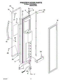 11 - Freezer Door Parts parts for Kitchenaid Refrigerator KSSC36QMS02 from AppliancePartsPros.com