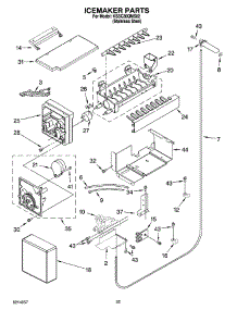 15 - Icemaker Parts parts for Kitchenaid Refrigerator KSSC36QMS02 from AppliancePartsPros.com
