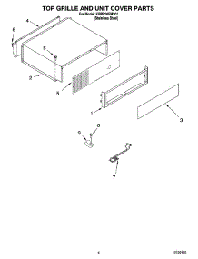 03 - Top Grille And Unit Cover Parts parts for Kitchenaid Refrigerator KBRP36FMS01 from AppliancePartsPros.com