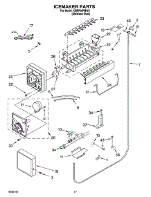 10 - Icemaker Parts parts for Kitchenaid Refrigerator KBRP36FMS01 from AppliancePartsPros.com