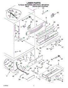 04 - Liner parts for Kitchenaid Refrigerator KBRC36FKB00 from AppliancePartsPros.com