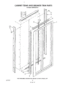 03 - Cabinet Trims And Breaker Trim parts for Kitchenaid Refrigerator KSRF42DTX10 from AppliancePartsPros.com