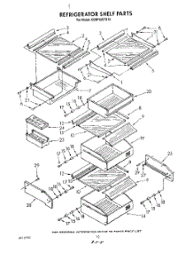 09 - Refrigerator Shelf parts for Kitchenaid Refrigerator KSRF42DTX10 from AppliancePartsPros.com