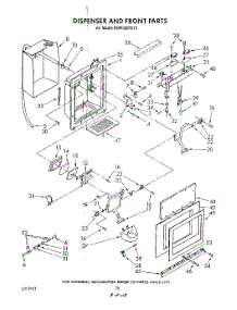 13 - Dispenser And Front parts for Kitchenaid Refrigerator KSRF42DTX10 from AppliancePartsPros.com