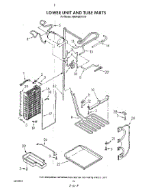 15 - Lower Unit And Tube parts for Kitchenaid Refrigerator KSRF42DTX10 from AppliancePartsPros.com