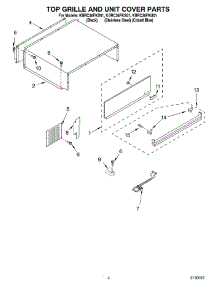03 - Top Grille And Unit Cover parts for Kitchenaid Refrigerator KBRC36FKU01 from AppliancePartsPros.com