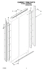 02 - Cabinet Trim Parts parts for Kitchenaid Refrigerator KSSC42FMS01 from AppliancePartsPros.com