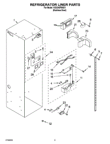 04 - Refrigerator Liner Parts parts for Kitchenaid Refrigerator KSSC42FMS01 from AppliancePartsPros.com