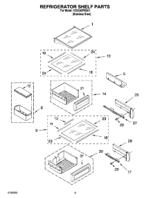 07 - Refrigerator Shelf Parts parts for Kitchenaid Refrigerator KSSC42FMS01 from AppliancePartsPros.com