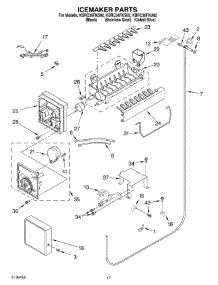 10 - Icemaker Parts parts for Kitchenaid Refrigerator KBRC36FKB02 from AppliancePartsPros.com