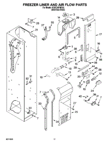 08 - Freezer Liner And Air Flow Parts parts for Kitchenaid Refrigerator KSSC36FMS02 from AppliancePartsPros.com