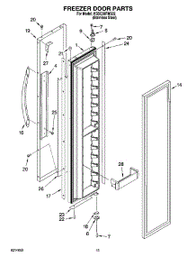 10 - Freezer Door Parts parts for Kitchenaid Refrigerator KSSC36FMS02 from AppliancePartsPros.com