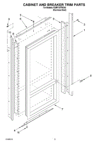 02 - Cabinet And Breaker Trim Parts parts for Kitchenaid Refrigerator KBRP36FMS00 from AppliancePartsPros.com