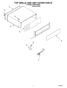 03 - Top Grille And Unit Cover Parts parts for Kitchenaid Refrigerator KBRP36FMS00 from AppliancePartsPros.com