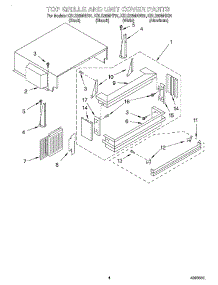 03 - Top Grille And Unit Cover parts for Kitchenaid Refrigerator KBLS36MHT01 from AppliancePartsPros.com