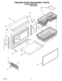 06 - Freezer Door And Basket Parts parts for Kitchenaid Refrigerator KBRP36FMS00 from AppliancePartsPros.com