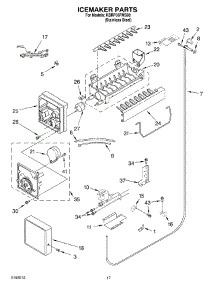 10 - Icemaker Parts parts for Kitchenaid Refrigerator KBRP36FMS00 from AppliancePartsPros.com