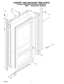 02 - Cabinet And Breaker Trim Parts parts for Kitchenaid Refrigerator KBRC36FKS02 from AppliancePartsPros.com