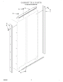 02 - Cabinet Trim parts for Kitchenaid Refrigerator KSSC42MFS05 from AppliancePartsPros.com