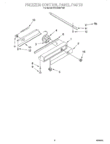 06 - Freezer Control Panel parts for Kitchenaid Refrigerator KSSC42MFS05 from AppliancePartsPros.com