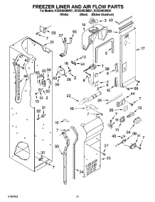 08 - Freezer Liner And Air Flow Parts parts for Kitchenaid Refrigerator KSSS48QMW01 from AppliancePartsPros.com