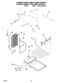 14 - Lower Unit And Tube Parts parts for Kitchenaid Refrigerator KSSS48QMW01 from AppliancePartsPros.com