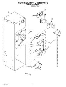 04 - Refrigerator Liner Parts parts for Kitchenaid Refrigerator KSSC48FMS02 from AppliancePartsPros.com