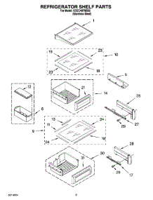 07 - Refrigerator Shelf Parts parts for Kitchenaid Refrigerator KSSC48FMS02 from AppliancePartsPros.com