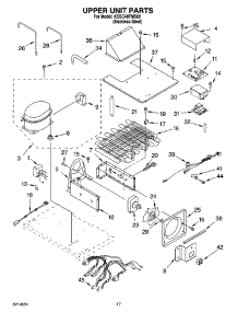 11 - Upper Unit Parts parts for Kitchenaid Refrigerator KSSC48FMS02 from AppliancePartsPros.com