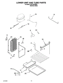 12 - Lower Unit And Tube Parts parts for Kitchenaid Refrigerator KSSC48FMS02 from AppliancePartsPros.com
