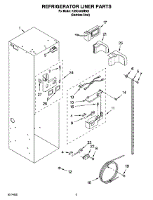 04 - Refrigerator Liner Parts parts for Kitchenaid Refrigerator KSSC42QMS02 from AppliancePartsPros.com