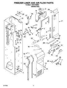 08 - Freezer Liner And Air Flow Parts parts for Kitchenaid Refrigerator KSSC42QMS02 from AppliancePartsPros.com