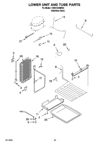14 - Lower Unit And Tube Parts parts for Kitchenaid Refrigerator KSSC42QMS02 from AppliancePartsPros.com