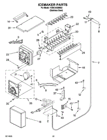 15 - Icemaker Parts parts for Kitchenaid Refrigerator KSSC42QMS02 from AppliancePartsPros.com