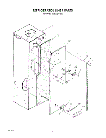 03 - Refrigerator Liner parts for Kitchenaid Refrigerator KSRF36DTX02 from AppliancePartsPros.com