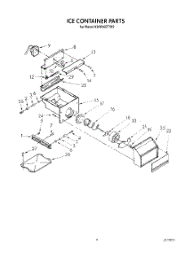 05 - Ice Container parts for Kitchenaid Refrigerator KSRF36DTX02 from AppliancePartsPros.com