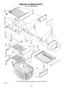 09 - Freezer Interior parts for Kitchenaid Refrigerator KSRF26DSWHY1 from AppliancePartsPros.com
