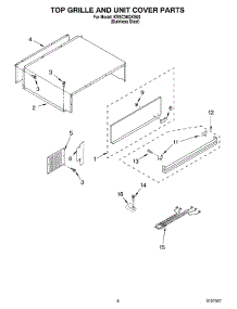 06 - Top Grille & Unit Cover parts for Kitchenaid Refrigerator KSSC36QKS00 from AppliancePartsPros.com