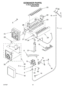 15 - Icemaker parts for Kitchenaid Refrigerator KSSC36QKS00 from AppliancePartsPros.com